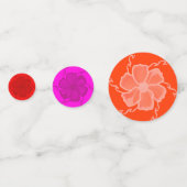 FTF Feestconfetti Heet Roze Rood Oranje Confetti (Voorkanten)