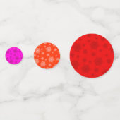 FTF Feestconfetti Heet Roze Rood Oranje Confetti (Achterkanten)