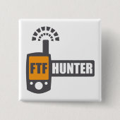 FTF Hunter Vierkante Button 5,1 Cm (Voorkant)