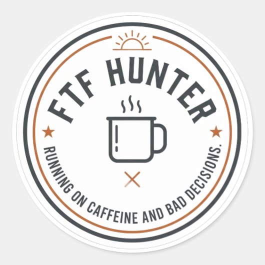 FTF-jager sticker (Voorkant)