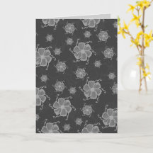 FTF Monochrome 5x7 blanco kaart in donkere grijsti