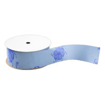 FTF Monochrome Grosgrain Lint in Blauw