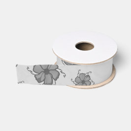 FTF monochrome grosgrain lint in lichte grijstint