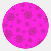 FTF Monochrome Sticker Afdichtingen in Hot Pink (Voorkant)
