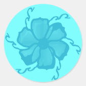 FTF monochrome stickers in turquoise (Voorkant)