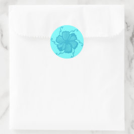 FTF monochrome stickers in turquoise