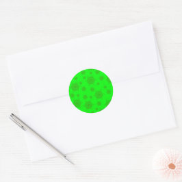 FTF monochrome stickerzegels in groen Ronde Sticker