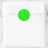 FTF monochrome stickerzegels in groen Ronde Sticker (Tas)