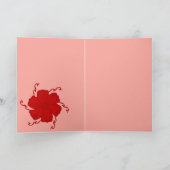 FTF Monochroom 5x7 blanco kaart in rood (Binnen)