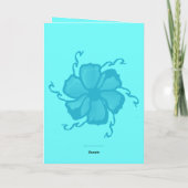 FTF Monochroom 5x7 blanco kaart in Teal (Achterkant)