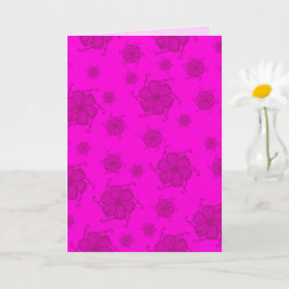 FTF Monochroom 5x7 lege kaart in hete roze