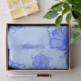 FTF Monochroom Tissuepapier in Blauw