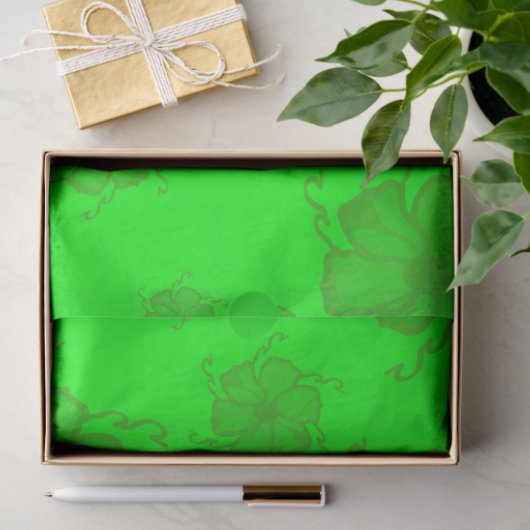 FTF Monochroom tissuepapier in groen (Geschenk)