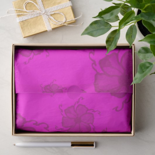 FTF Monochroom Tissuepapier in Hot Pink (Geschenk)