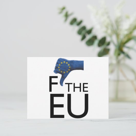 FtheEU Briefkaart (Staand voorkant)