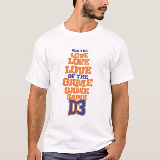 FTL (Oranje en koninklijk blauw) T-shirt (Voorkant)