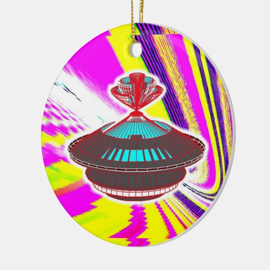 FTL Spaceship Keramisch Ornament (Links)