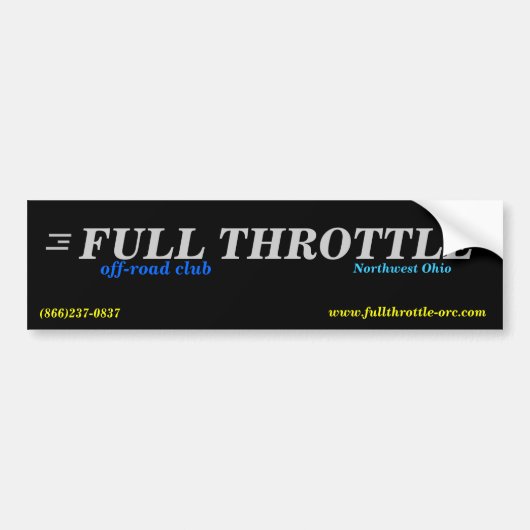 FTORC Bumpersticker (Voorkant)