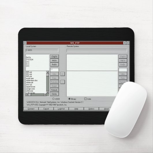 FTP circa 1997 - mousepad Muismat (Met muis)