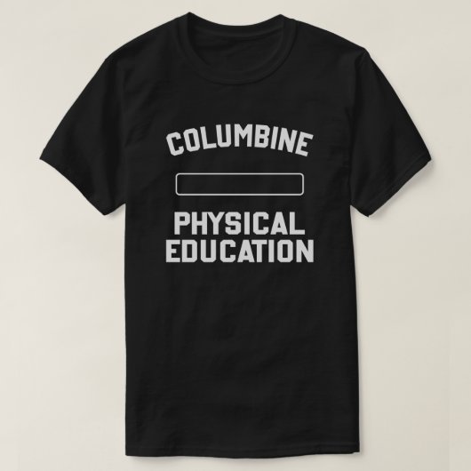 FTP columbine lichamelijke opvoeding grappig sarca T-shirt (Design voorkant)