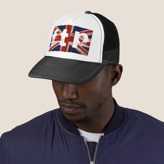 FTP Union Jack Trucker Hat Pet (In situ)