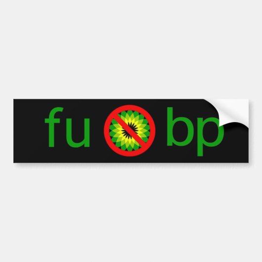 fu bp bumpersticker (Voorkant)