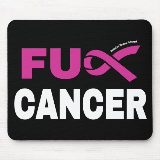 FU CANCER... Borstkanker Muismat (Voorkant)