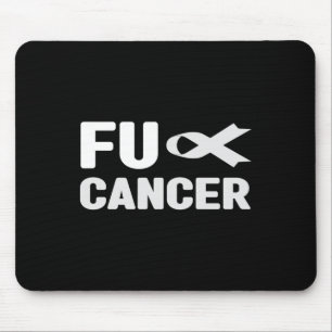Fu Cancer T Shirt - Wit lint, Fu Longkanker A Muismat