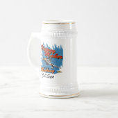 FU Custom Beer Stein w/call-teken Bierpul (Voorkant links)