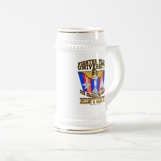 FU Custom Beer Stein w/call-teken Bierpul (Voorkant rechts)