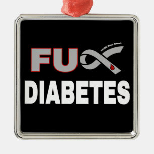 FU Diabetes Metalen Ornament