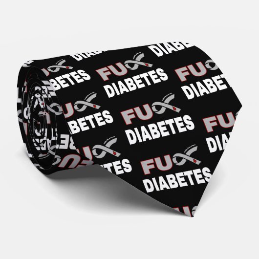 FU Diabetes Stropdas (Opgerold)