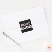 FU Diabetes Vierkante Sticker (Envelop)