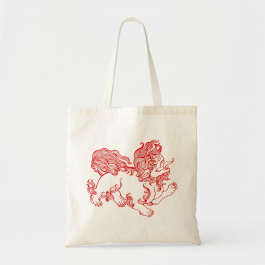 Fu Dog, Foo Dog Tote Bag (Voorkant)
