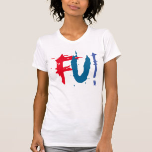 FU Fcuk je T-shirt ontwerp cool grafisch t-shirt