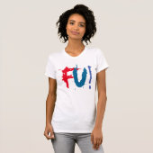 FU Fcuk je T-shirt ontwerp cool grafisch t-shirt (Voorkant volledig)
