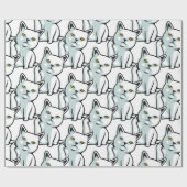 FU-kattehandgebaar met een grappig handgebaar Verp Cadeaupapier (Vlak)