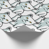 FU-kattehandgebaar met een grappig handgebaar Verp Cadeaupapier (Hoek)