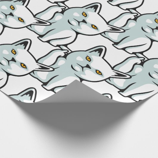 FU-kattehandgebaar met een grappig handgebaar Verp Cadeaupapier (Hoek)