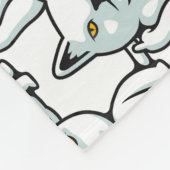 FU-kattehandgebaar met een grappige, onbeleefde ha Fleece Deken (Hoek)