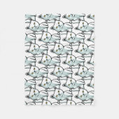 FU-kattehandgebaar met een grappige, onbeleefde ha Fleece Deken (Voorkant)