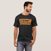 FU Leukemia  Funny Leukemia Awareness T-shirt (Voorkant volledig)