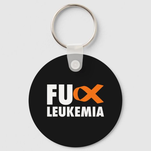 FU Leukemie Fun Leukemie Bewustheid Sleutelhanger (Voorkant)