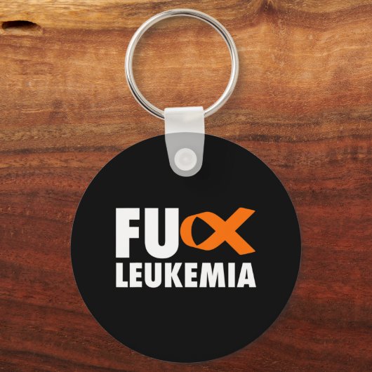 FU Leukemie Fun Leukemie Bewustheid Sleutelhanger (Voorkant)