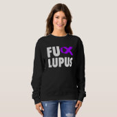 Fu Lupus Paars Ribbon - Lupus Trui (Voorkant volledig)