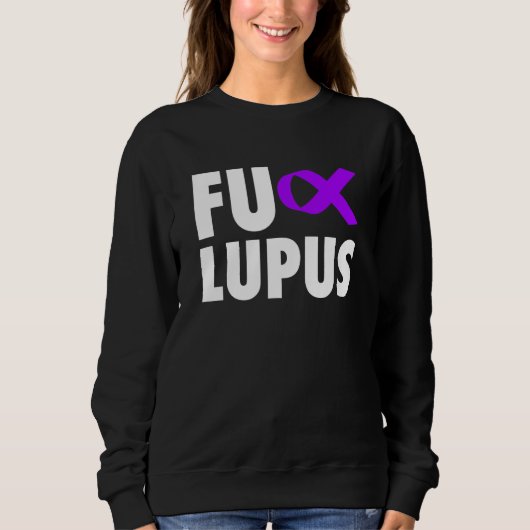 Fu Lupus Paars Ribbon - Lupus Trui (Voorkant)