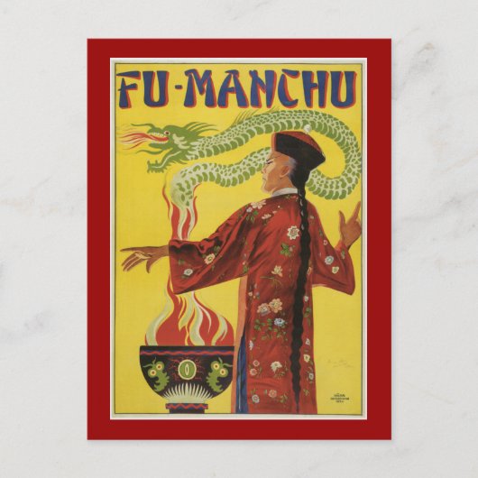 Fu-Manchu Magicische reclame Briefkaart (Voorkant)