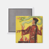 Fu-Manchu Magicische reclame Magneet (Voorkant / Achterkant)