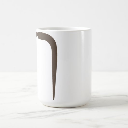 Fu Manchu Mustache in Brown Koffiemok (Center)