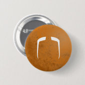 Fu Manchu Mustache Ronde Button 5,7 Cm (Voorkant /achterkant)
